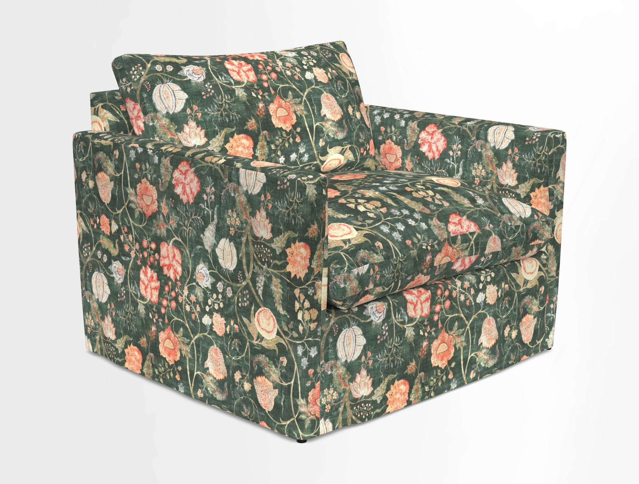 Heyshott Snuggler in Two Tone Plain Biscuit. Loose cover option available