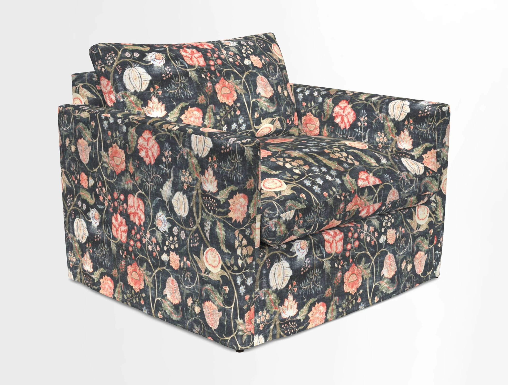 Heyshott Snuggler in Two Tone Plain Biscuit. Loose cover option available