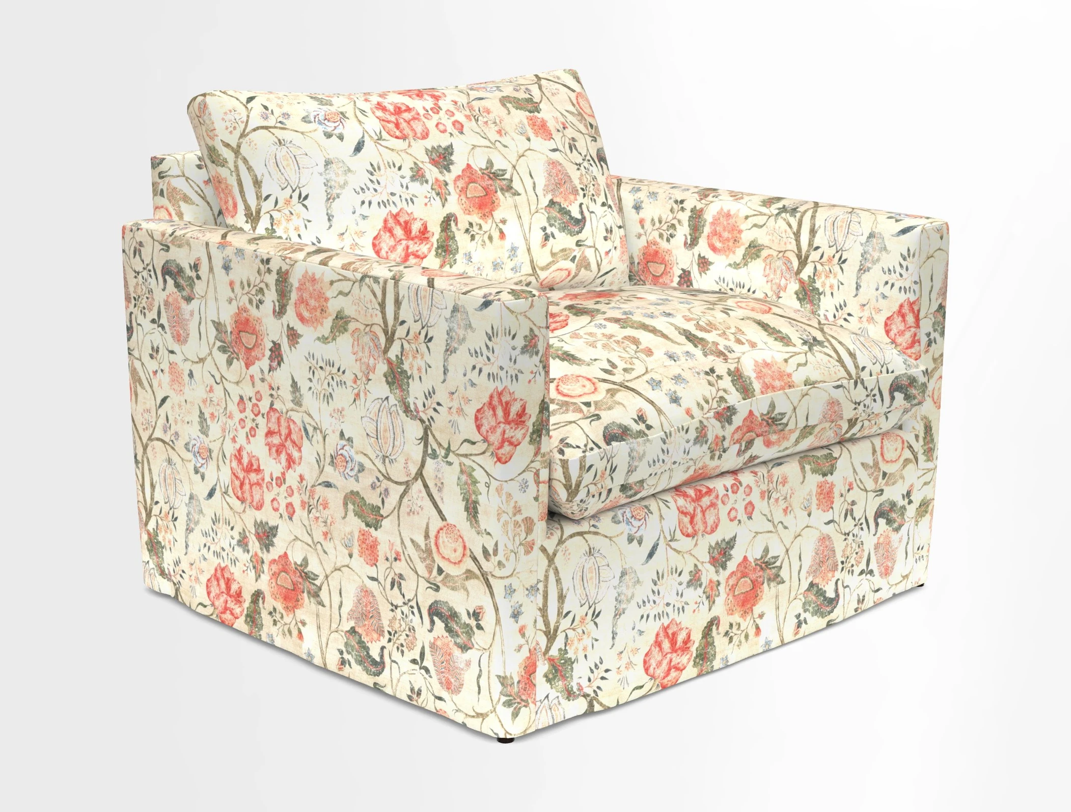 Heyshott Snuggler in Two Tone Plain Biscuit. Loose cover option available