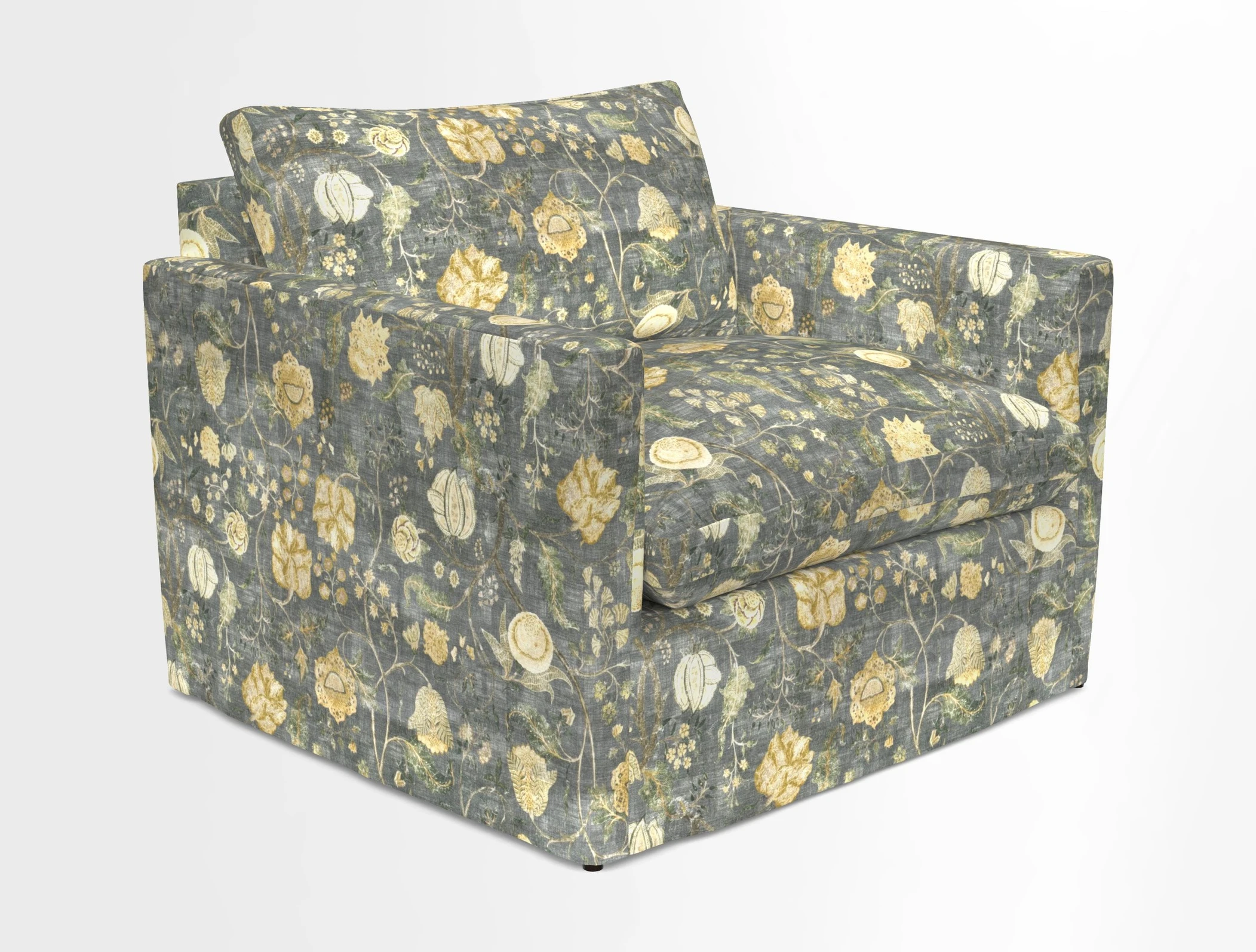 Heyshott Snuggler in Two Tone Plain Biscuit. Loose cover option available