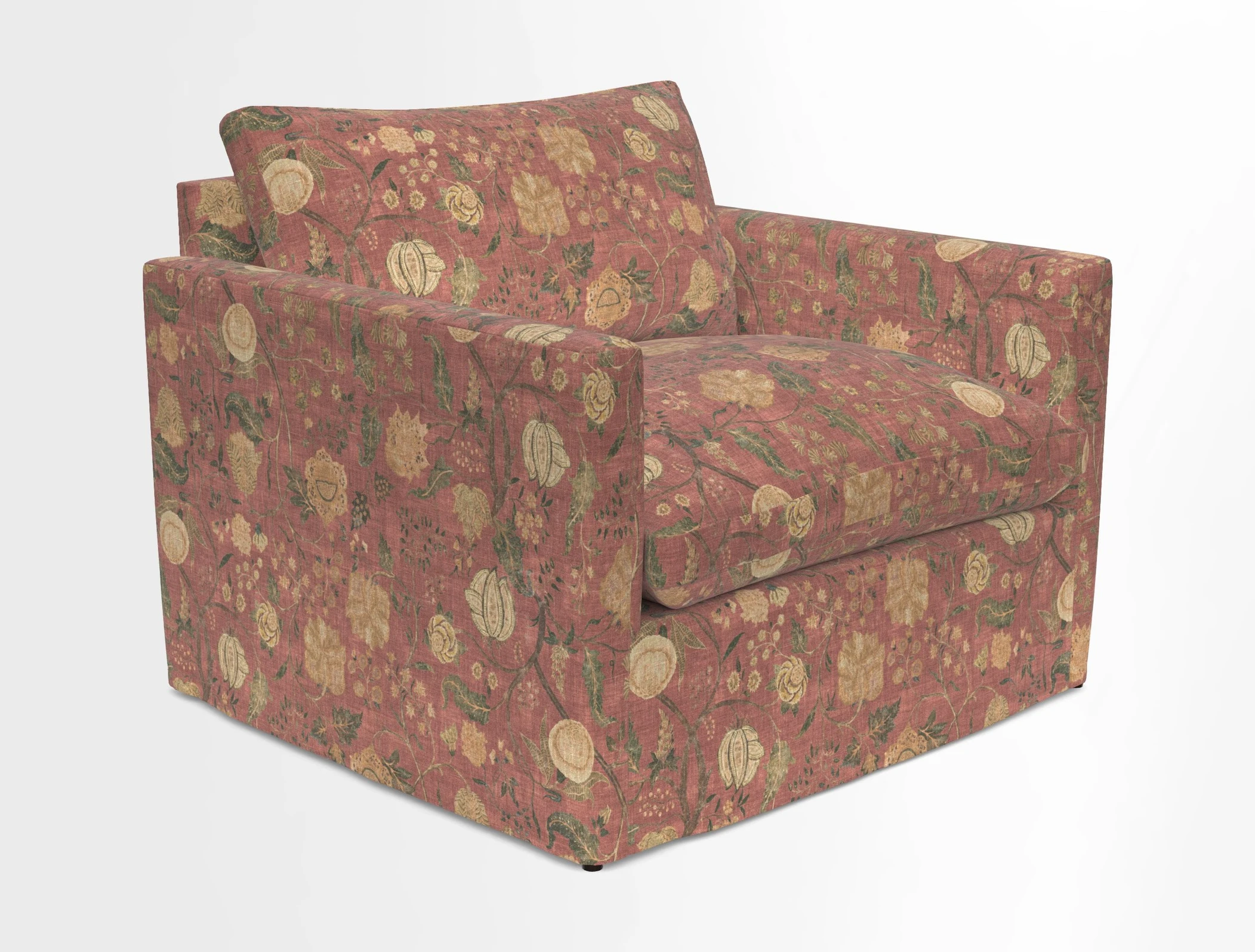 Heyshott Snuggler in Two Tone Plain Biscuit. Loose cover option available