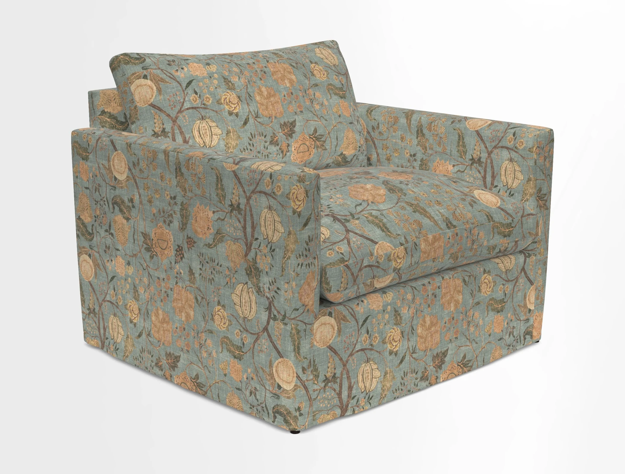 Heyshott Snuggler in Two Tone Plain Biscuit. Loose cover option available