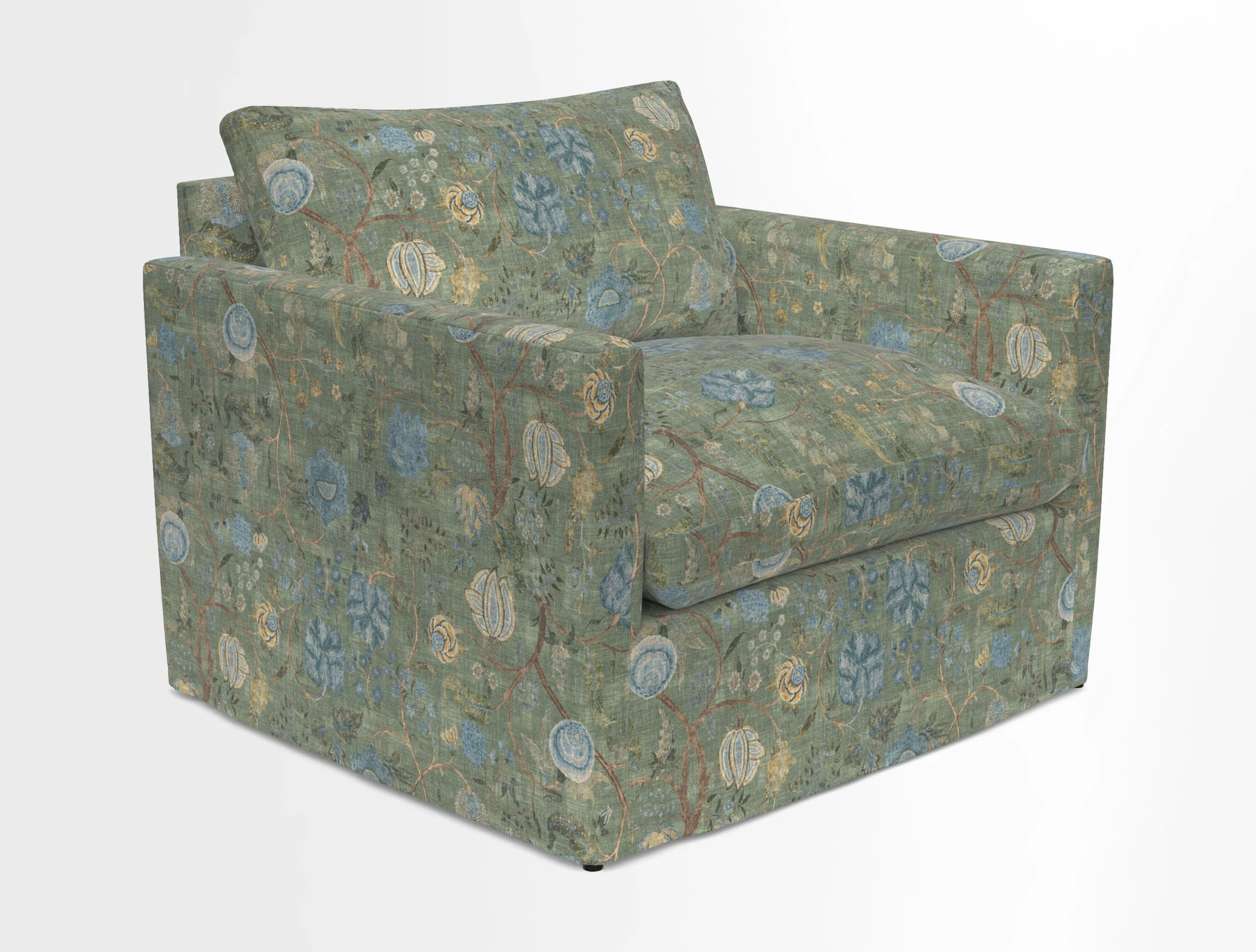 Heyshott Snuggler in Two Tone Plain Biscuit. Loose cover option available