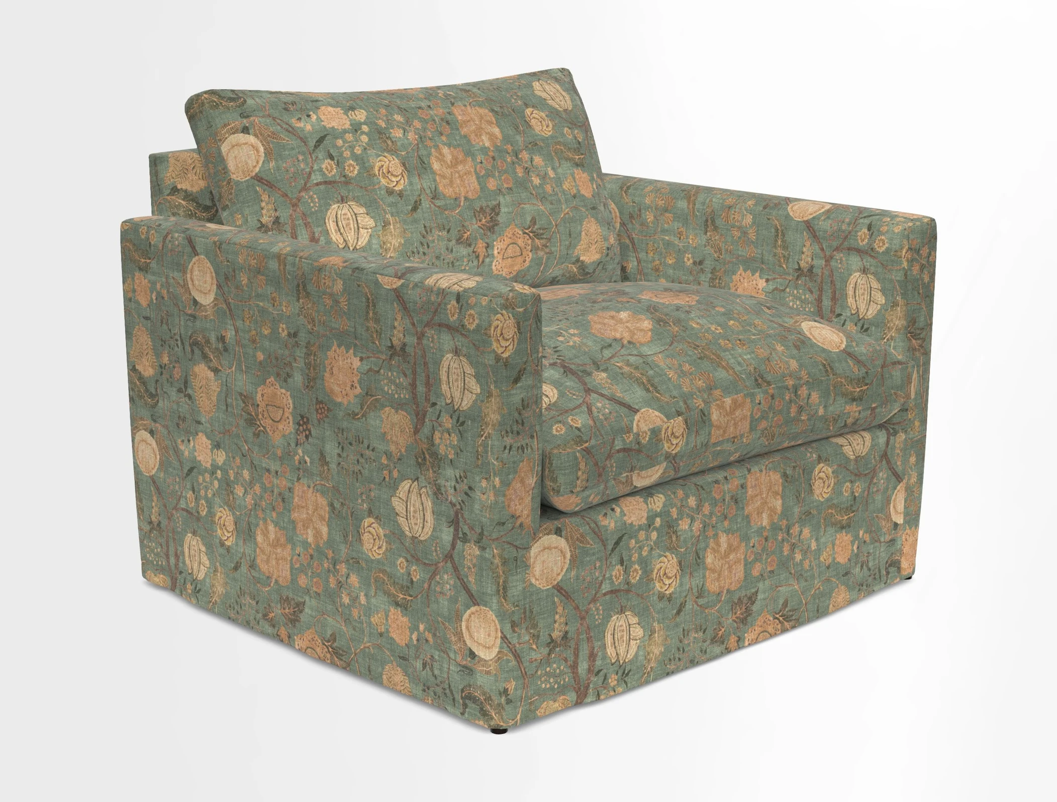 Heyshott Snuggler in Two Tone Plain Biscuit. Loose cover option available