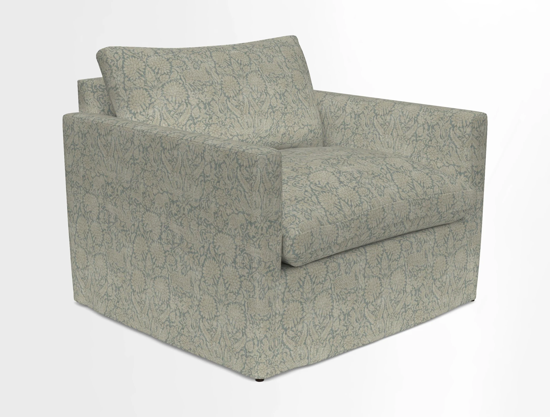 Heyshott Snuggler in Two Tone Plain Biscuit. Loose cover option available