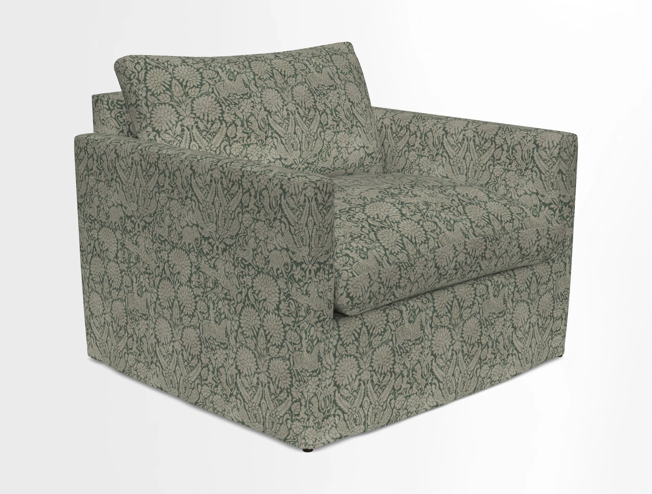 Heyshott Snuggler in Two Tone Plain Biscuit. Loose cover option available