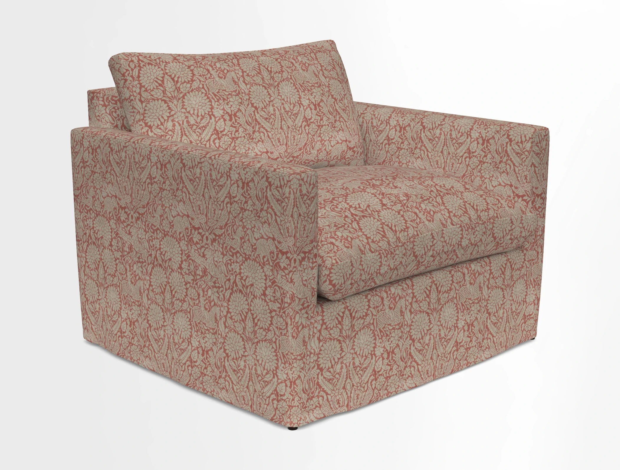 Heyshott Snuggler in Two Tone Plain Biscuit. Loose cover option available