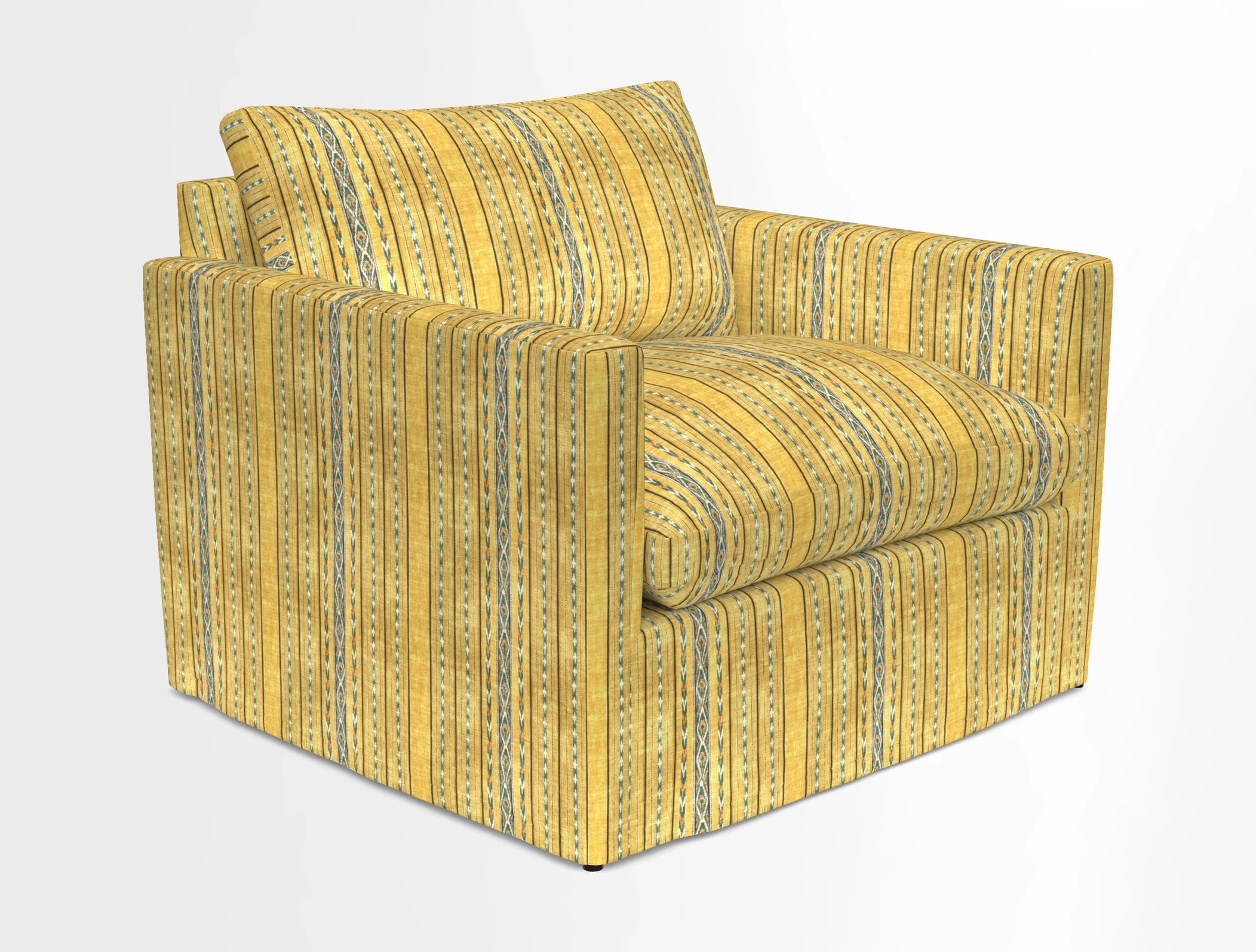 Heyshott Snuggler in Two Tone Plain Biscuit. Loose cover option available