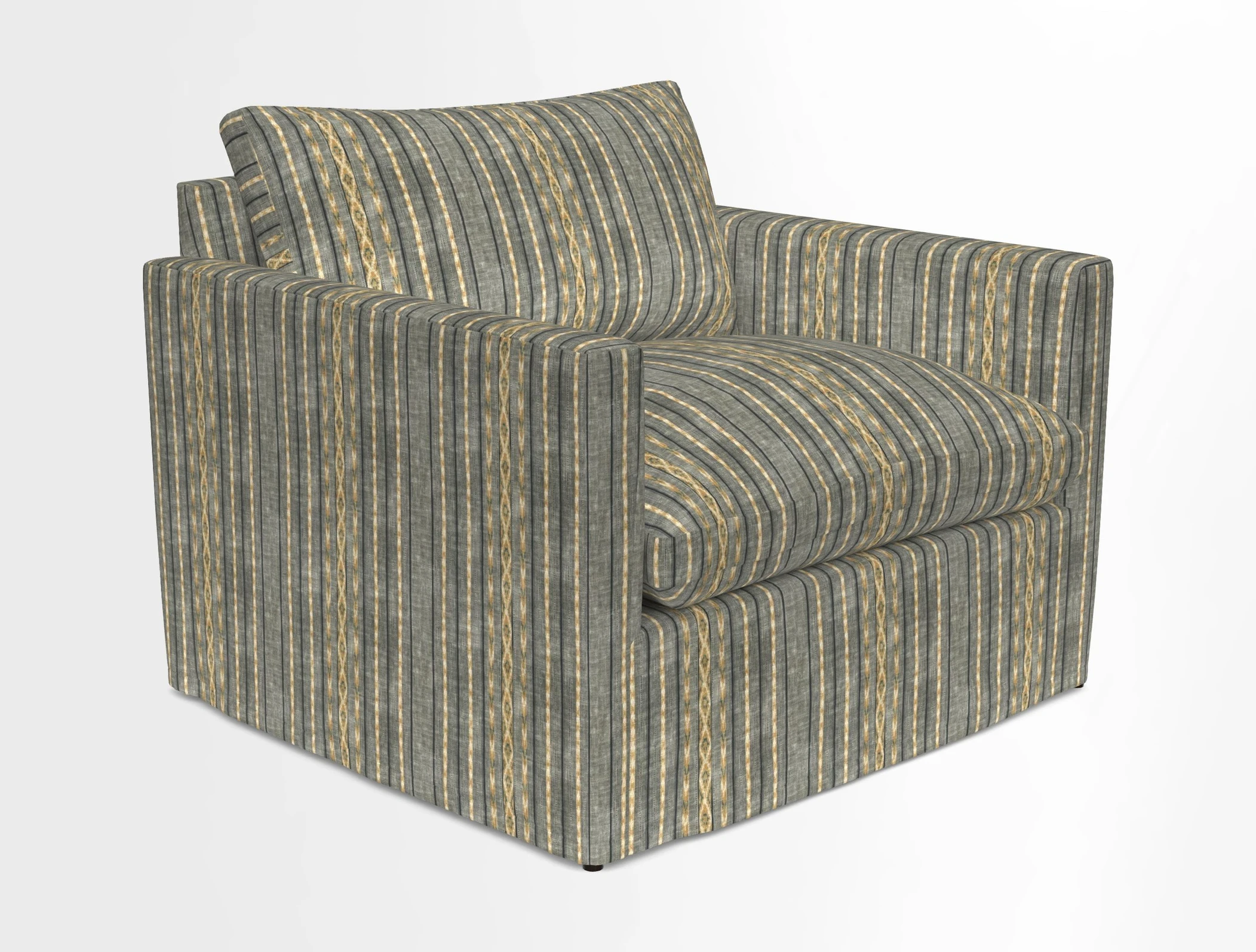 Heyshott Snuggler in Two Tone Plain Biscuit. Loose cover option available