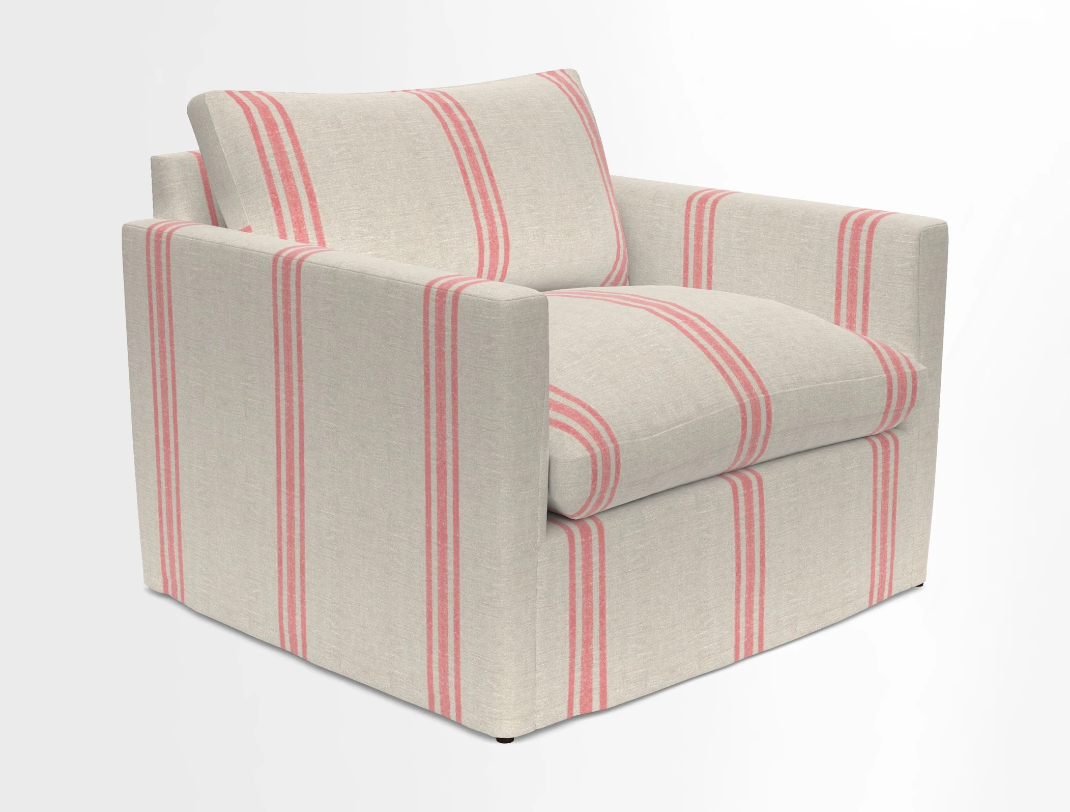 Heyshott Snuggler in Two Tone Plain Biscuit. Loose cover option available
