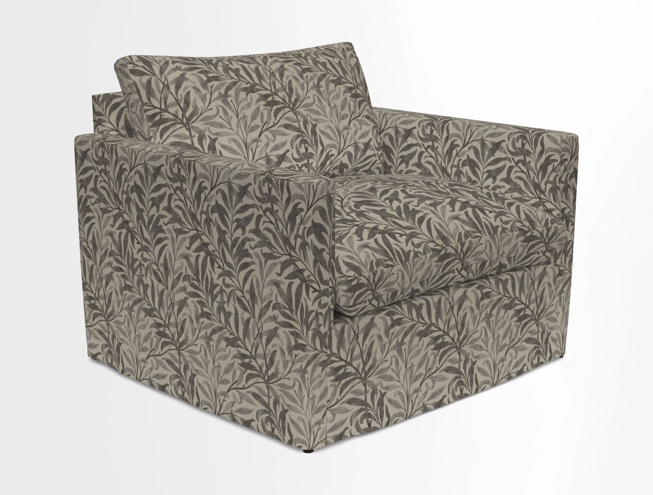 Heyshott Snuggler in Two Tone Plain Biscuit. Loose cover option available