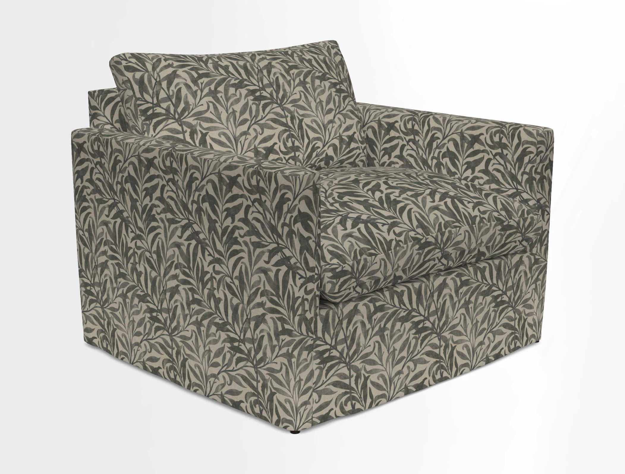 Heyshott Snuggler in Two Tone Plain Biscuit. Loose cover option available