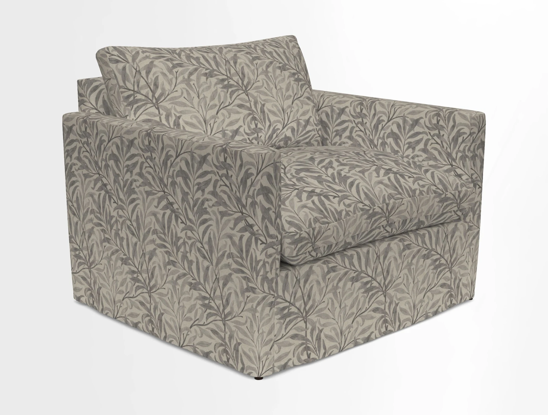 Heyshott Snuggler in Two Tone Plain Biscuit. Loose cover option available