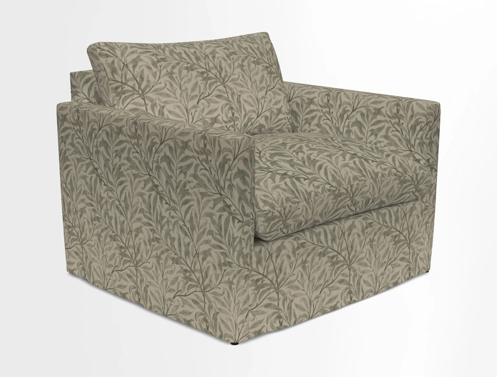 Heyshott Snuggler in Two Tone Plain Biscuit. Loose cover option available