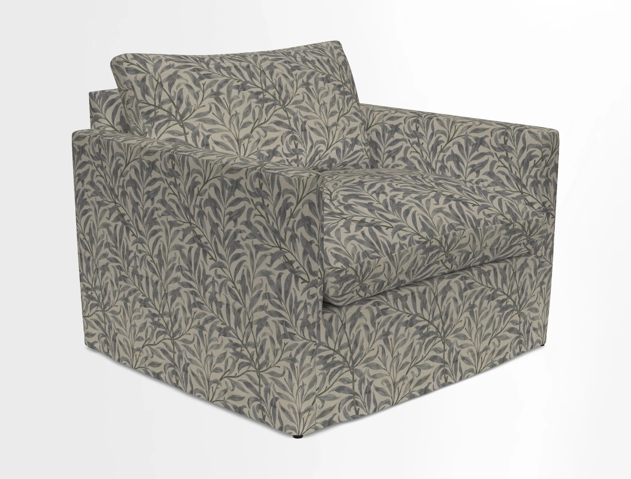 Heyshott Snuggler in Two Tone Plain Biscuit. Loose cover option available