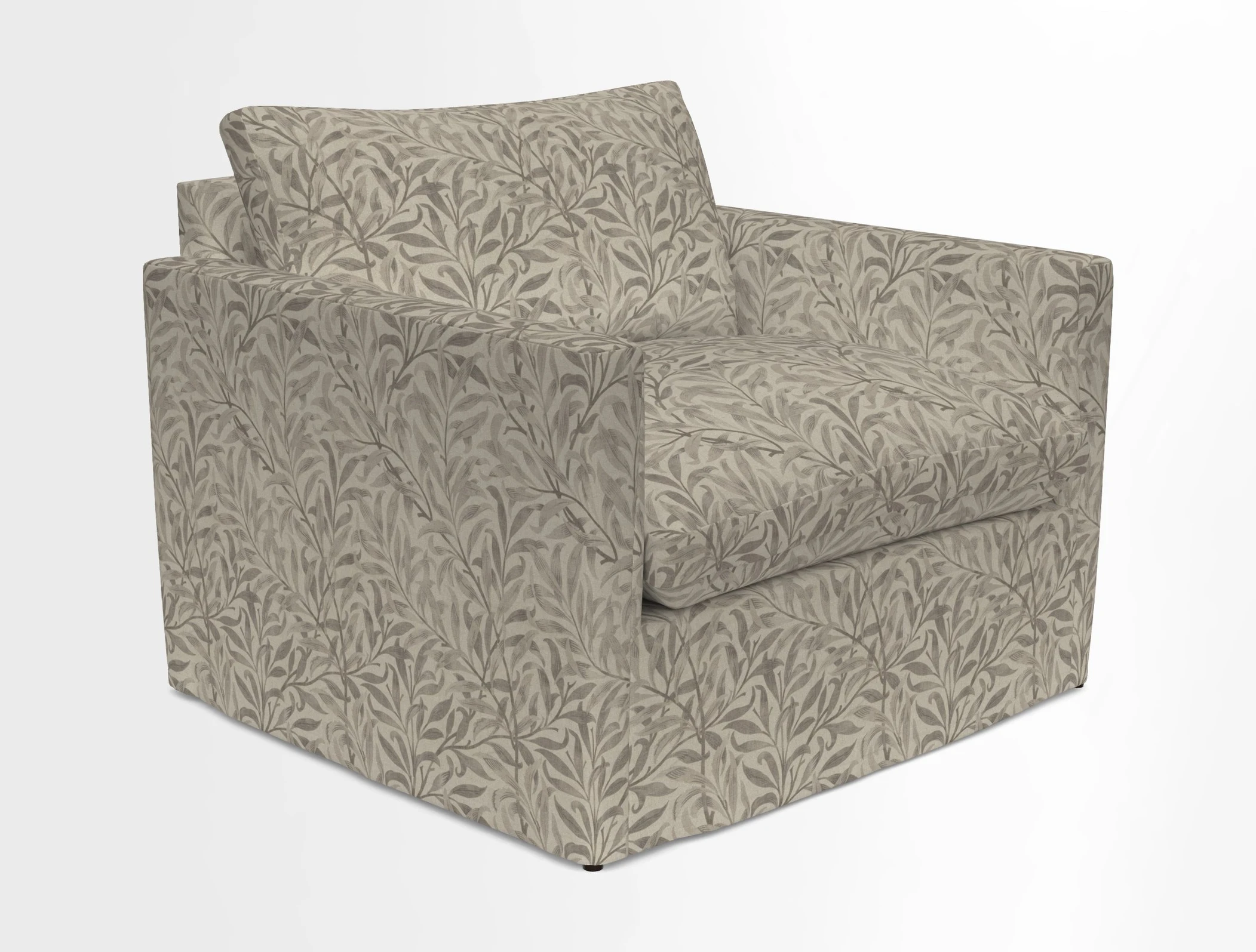 Heyshott Snuggler in Two Tone Plain Biscuit. Loose cover option available
