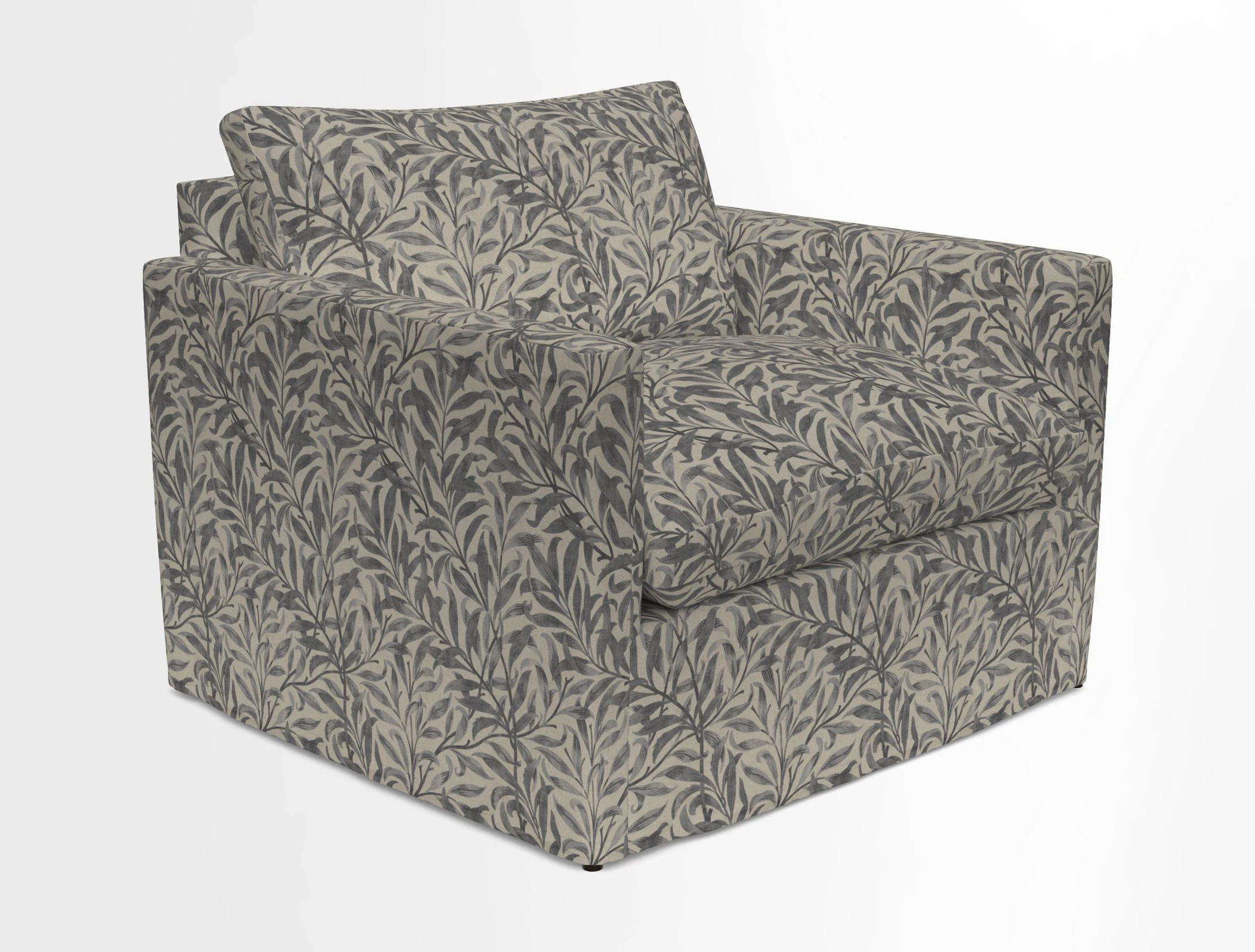 Heyshott Snuggler in Two Tone Plain Biscuit. Loose cover option available