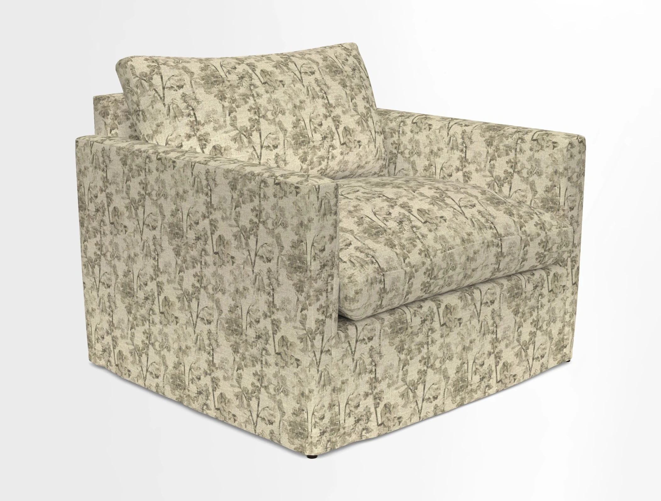 Heyshott Snuggler in Two Tone Plain Biscuit. Loose cover option available