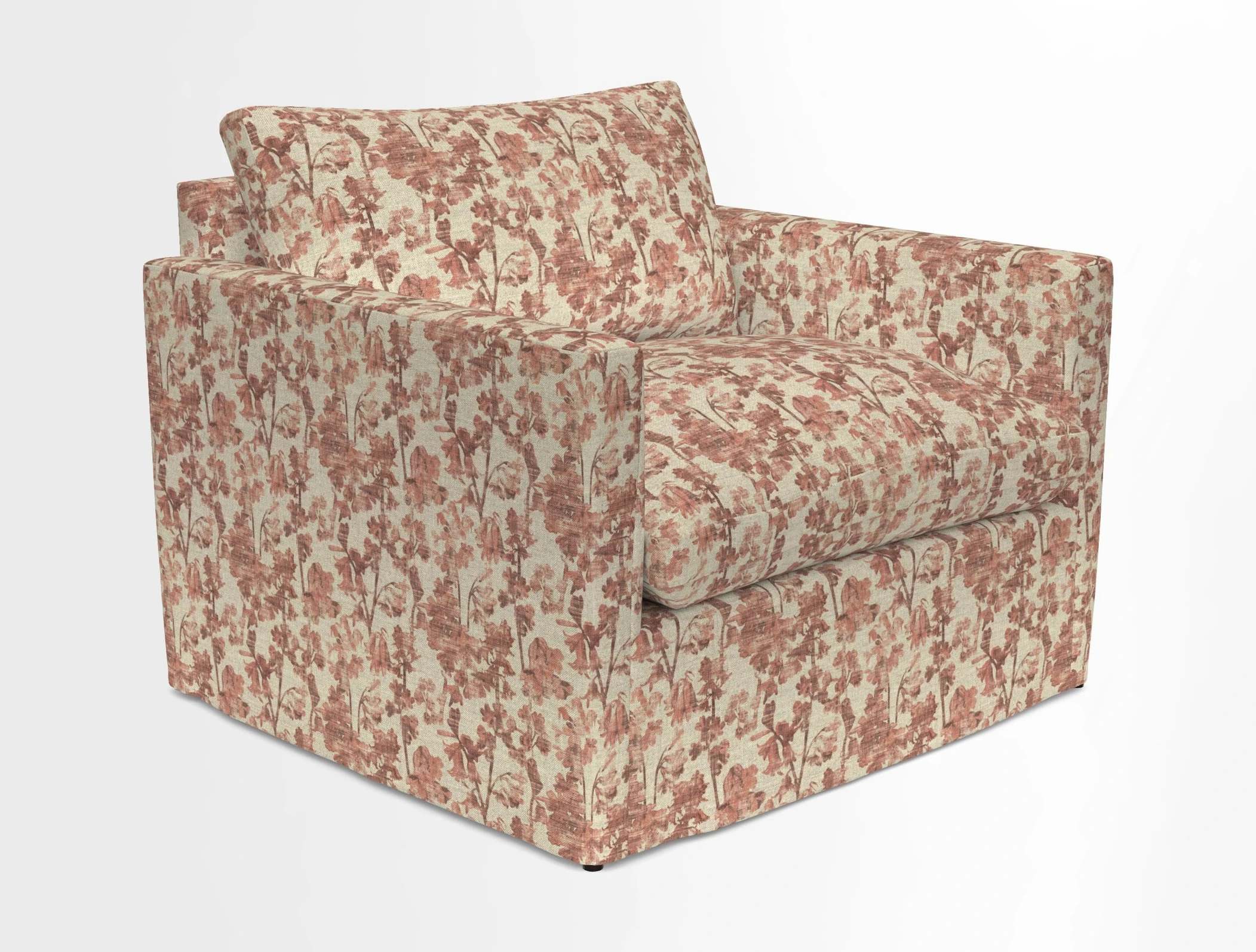 Heyshott Snuggler in Two Tone Plain Biscuit. Loose cover option available