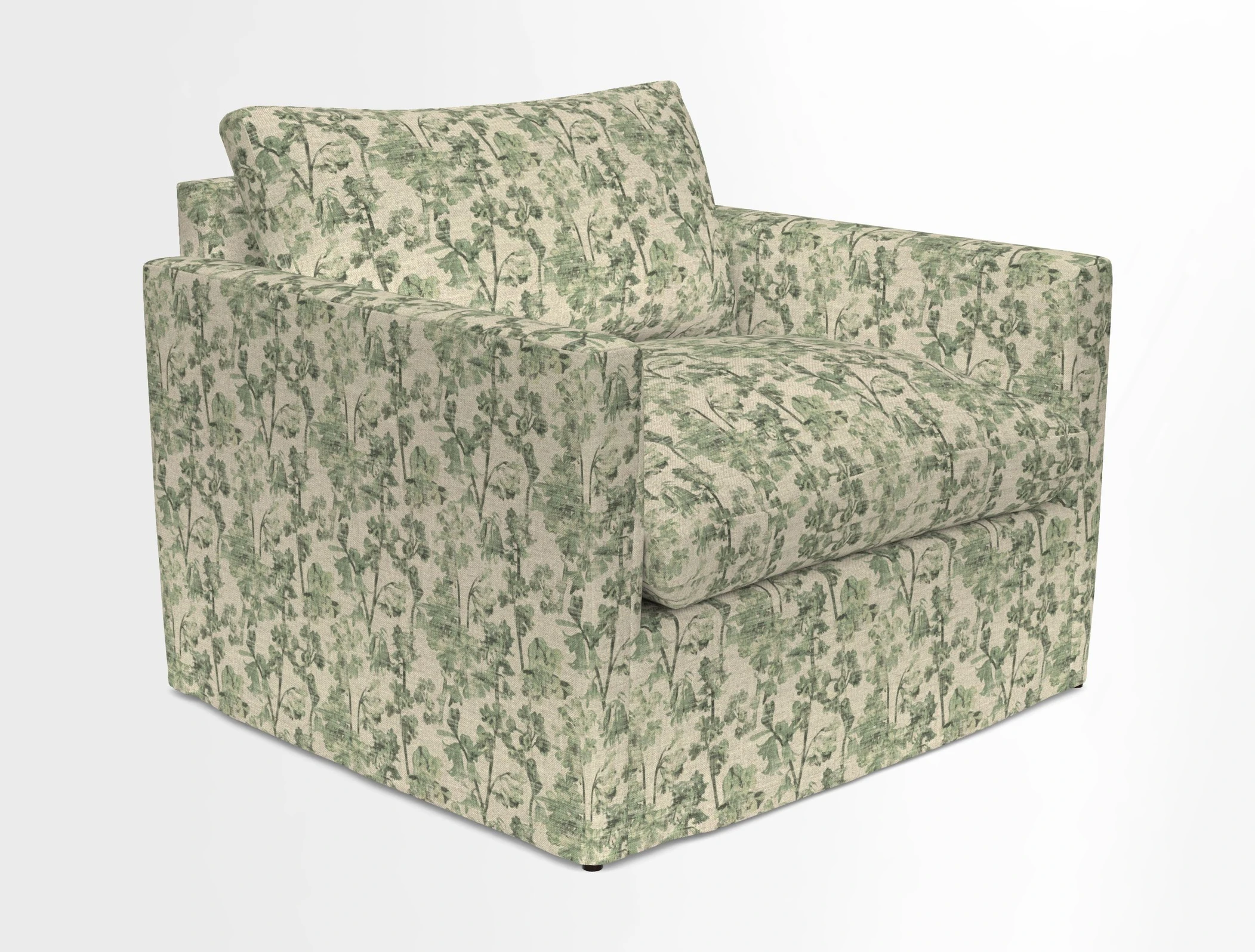 Heyshott Snuggler in Two Tone Plain Biscuit. Loose cover option available