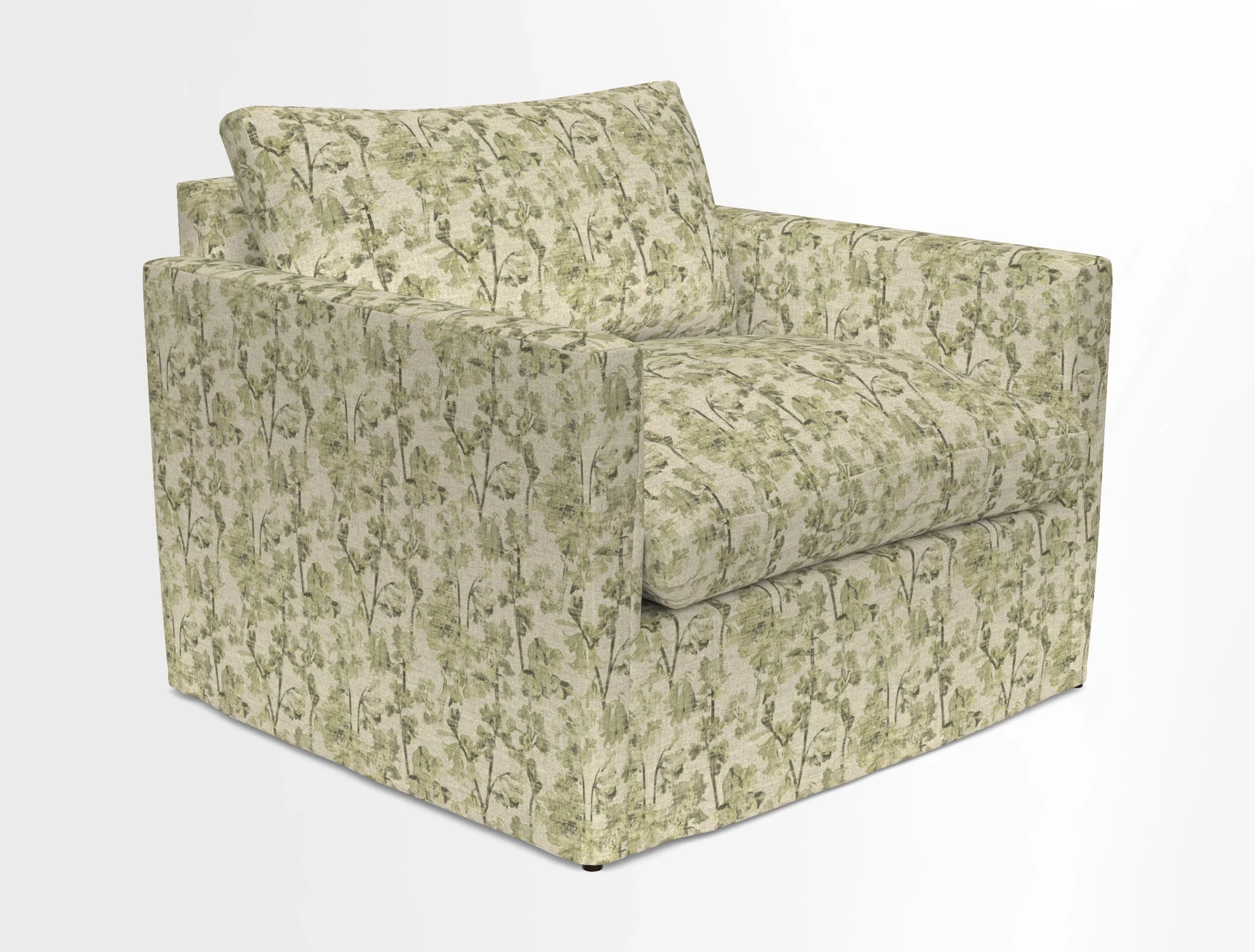 Heyshott Snuggler in Two Tone Plain Biscuit. Loose cover option available
