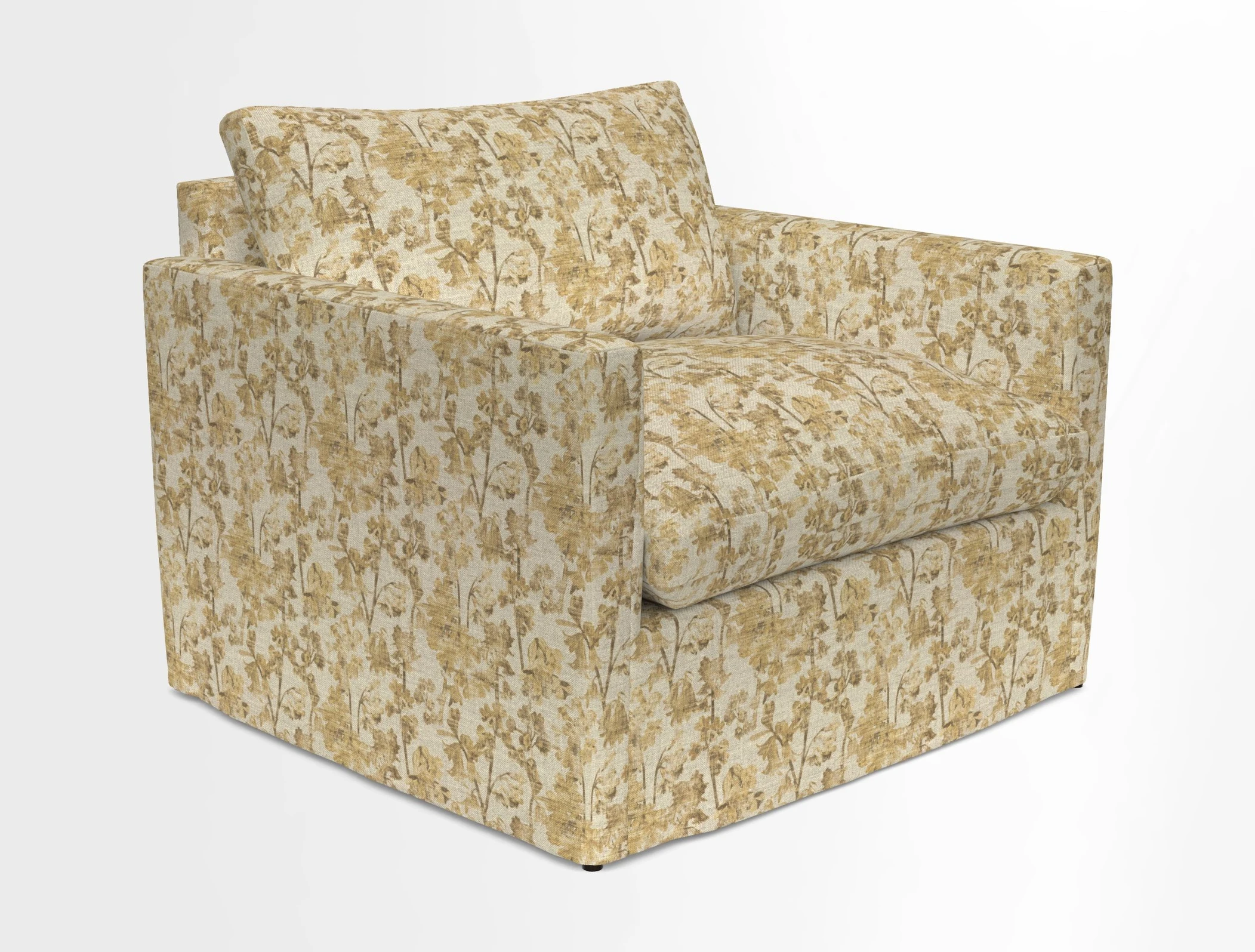 Heyshott Snuggler in Two Tone Plain Biscuit. Loose cover option available