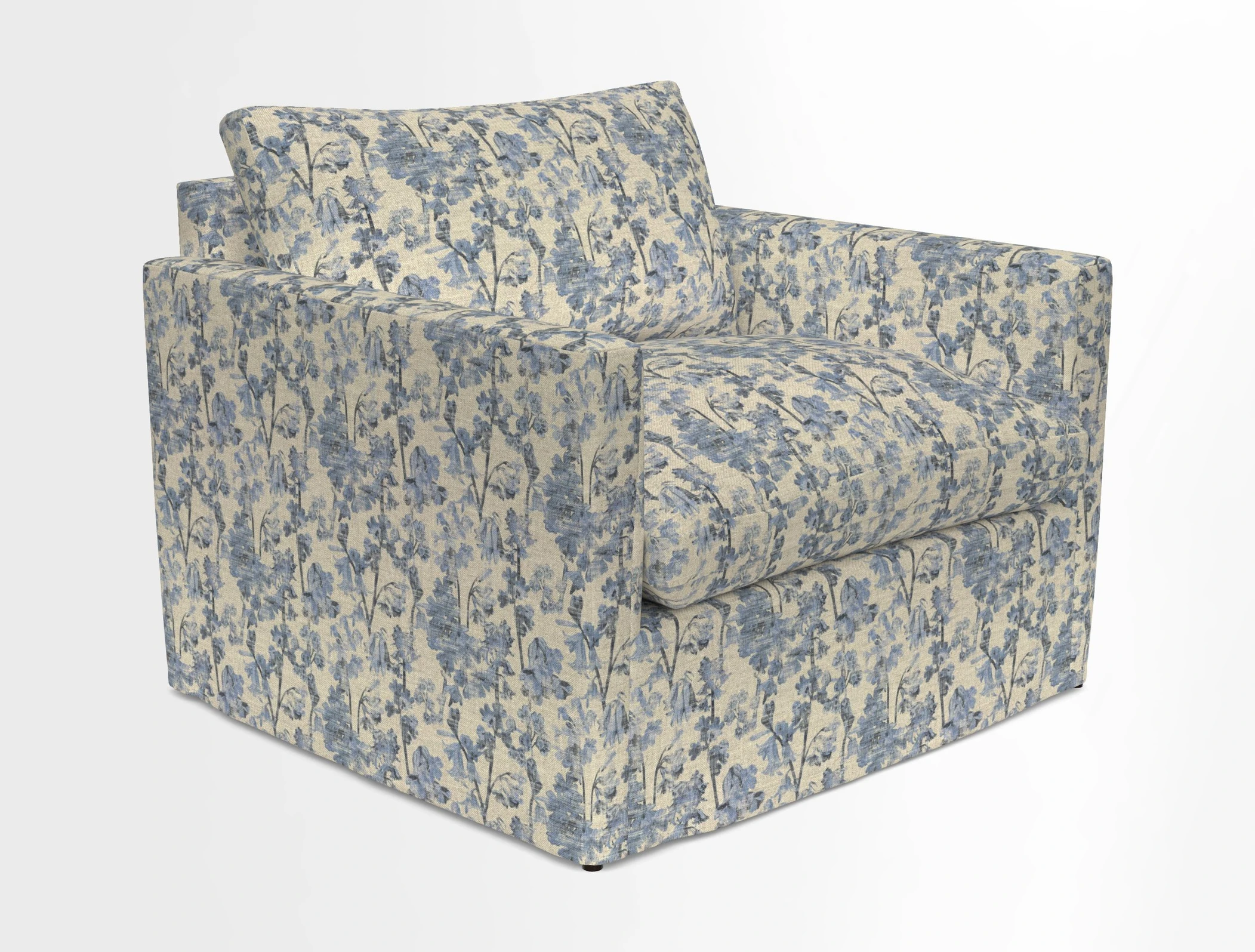 Heyshott Snuggler in Two Tone Plain Biscuit. Loose cover option available