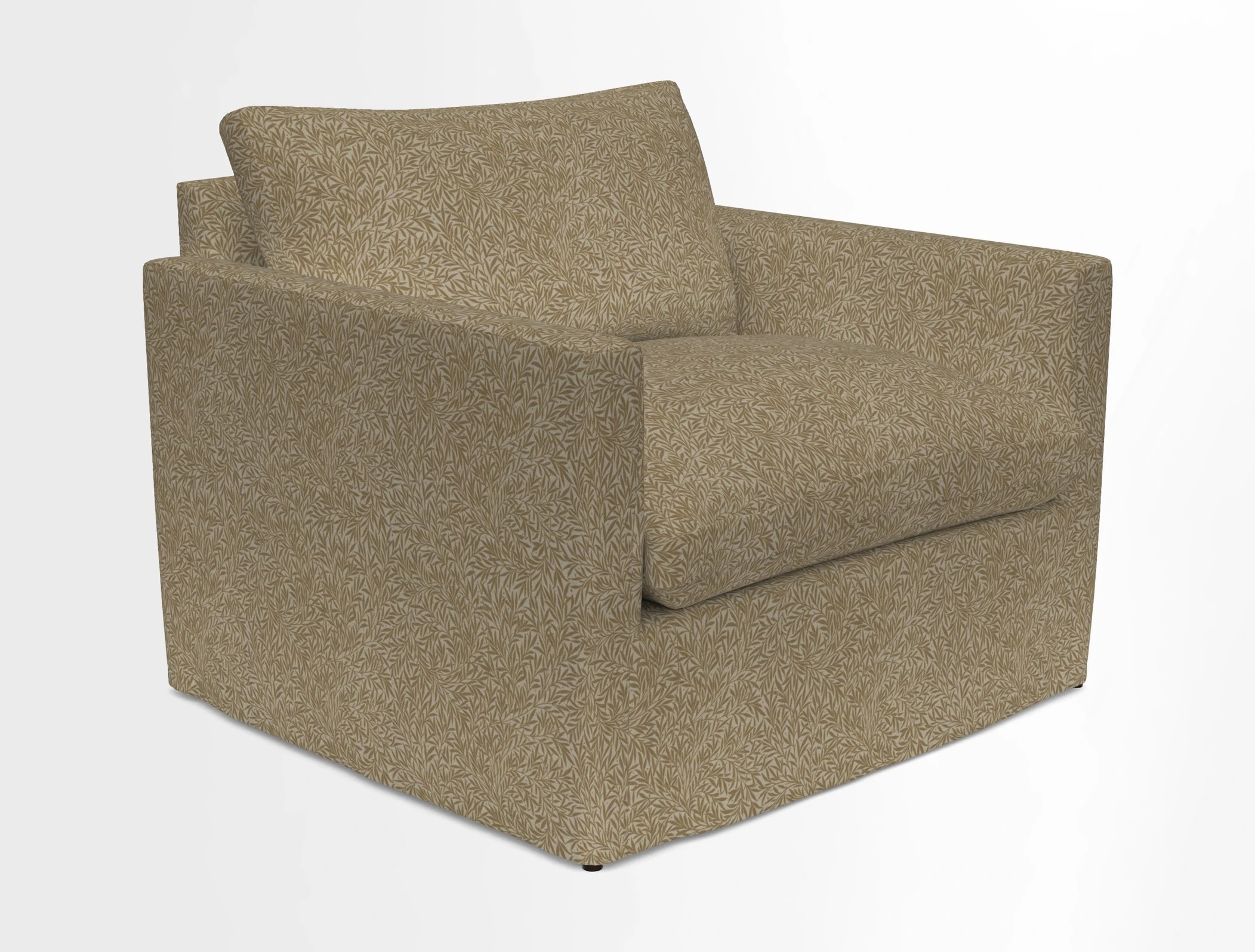 Heyshott Snuggler in Two Tone Plain Biscuit. Loose cover option available