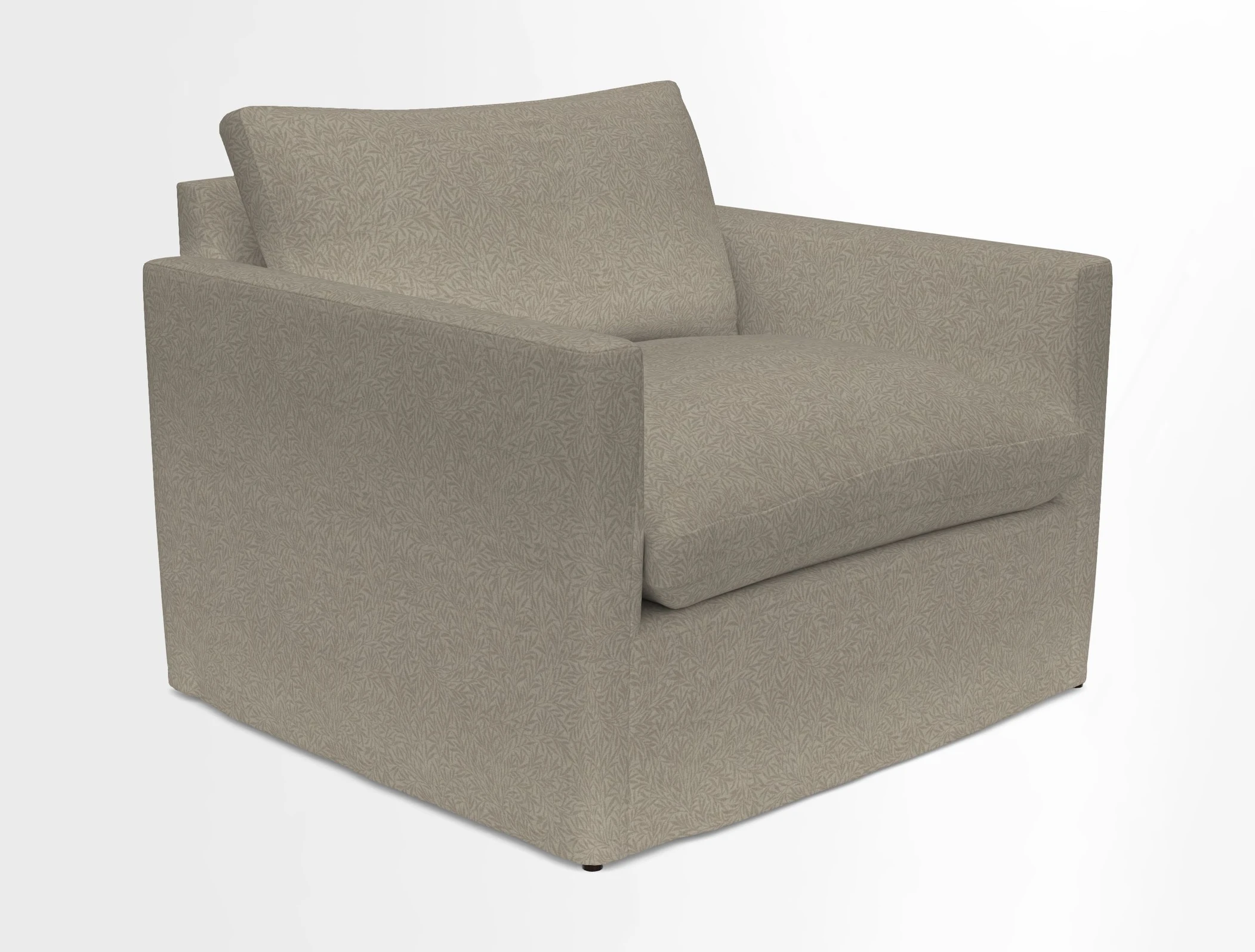 Heyshott Snuggler in Two Tone Plain Biscuit. Loose cover option available