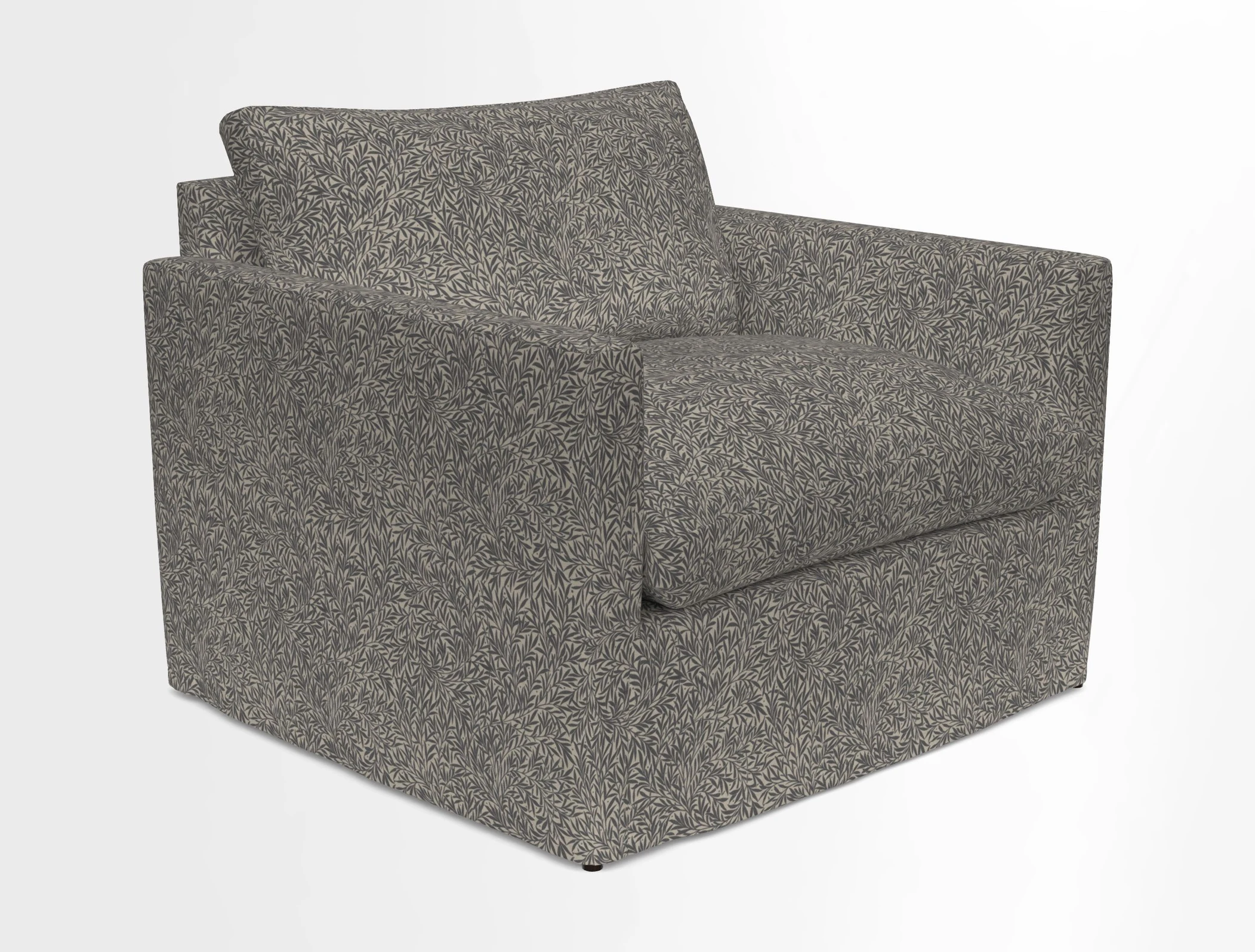 Heyshott Snuggler in Two Tone Plain Biscuit. Loose cover option available