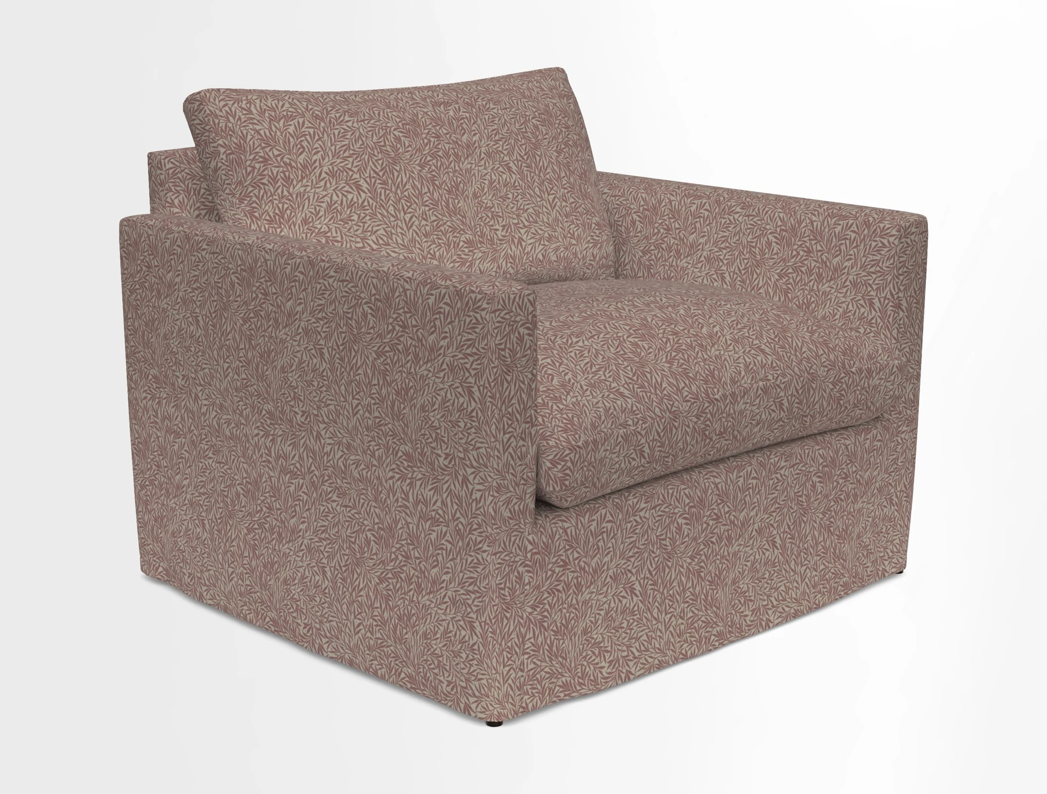 Heyshott Snuggler in Two Tone Plain Biscuit. Loose cover option available