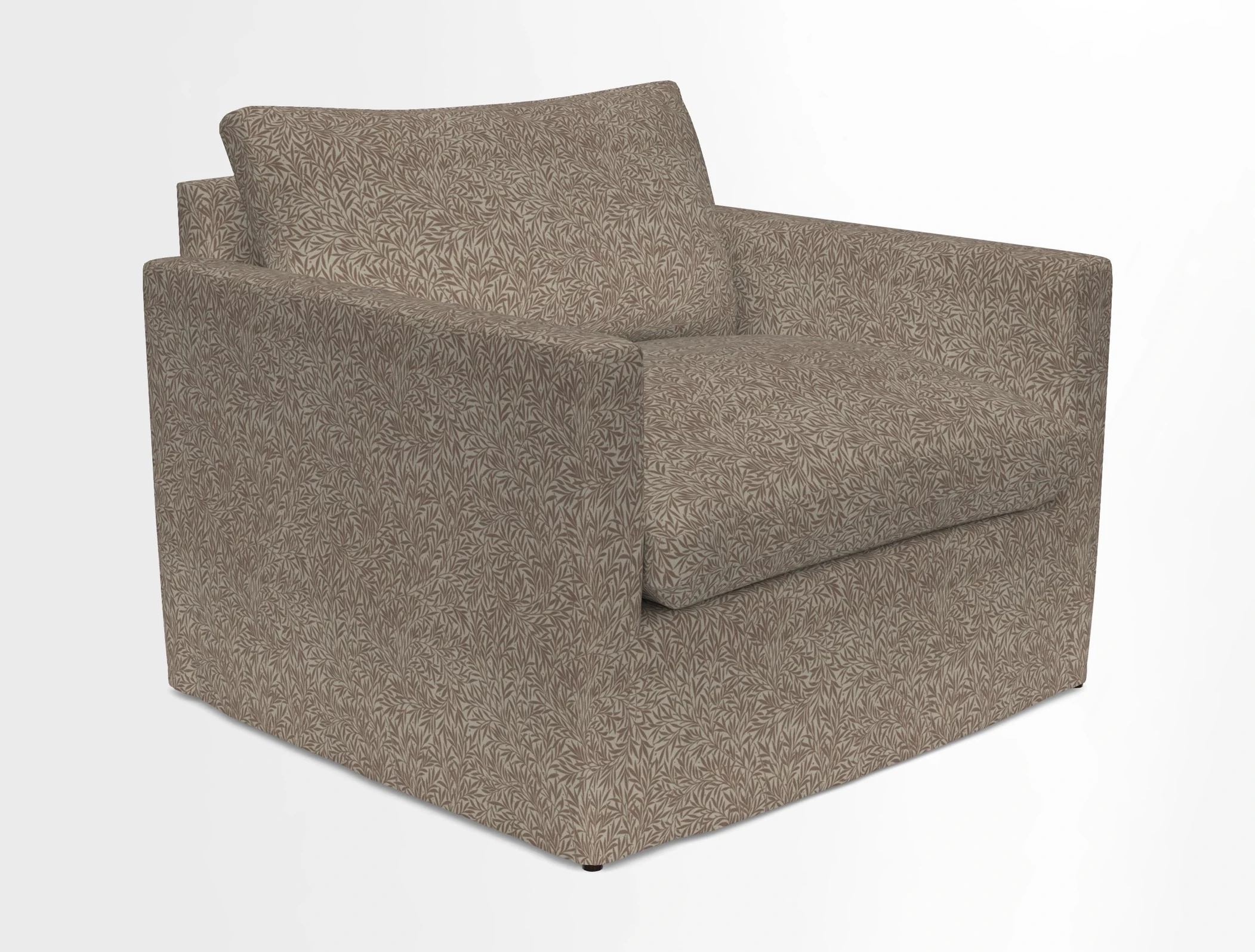 Heyshott Snuggler in Two Tone Plain Biscuit. Loose cover option available