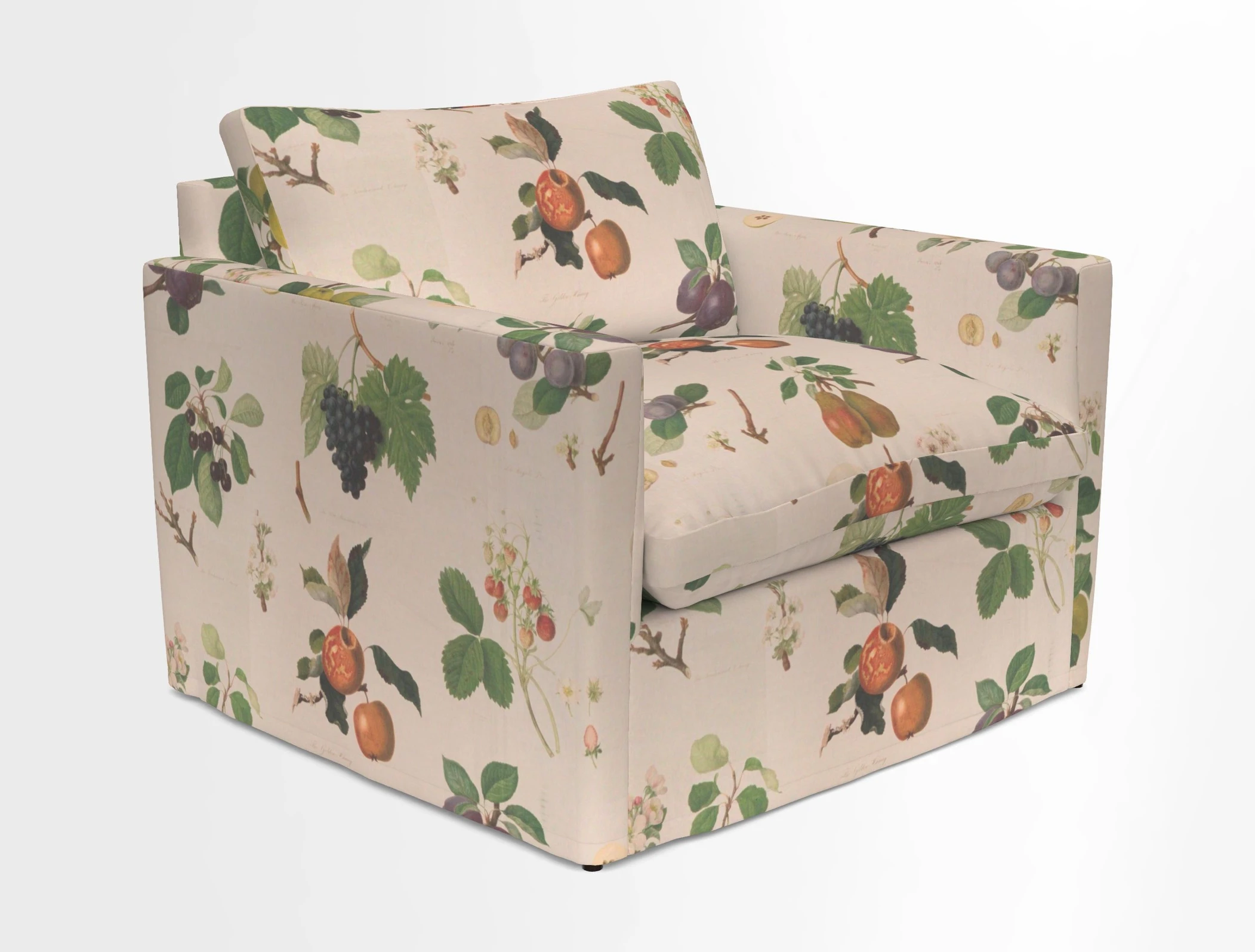 Heyshott Snuggler in Two Tone Plain Biscuit. Loose cover option available