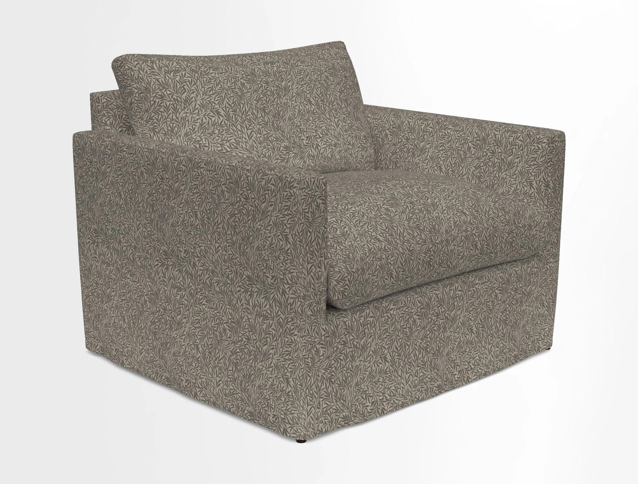 Heyshott Snuggler in Two Tone Plain Biscuit. Loose cover option available