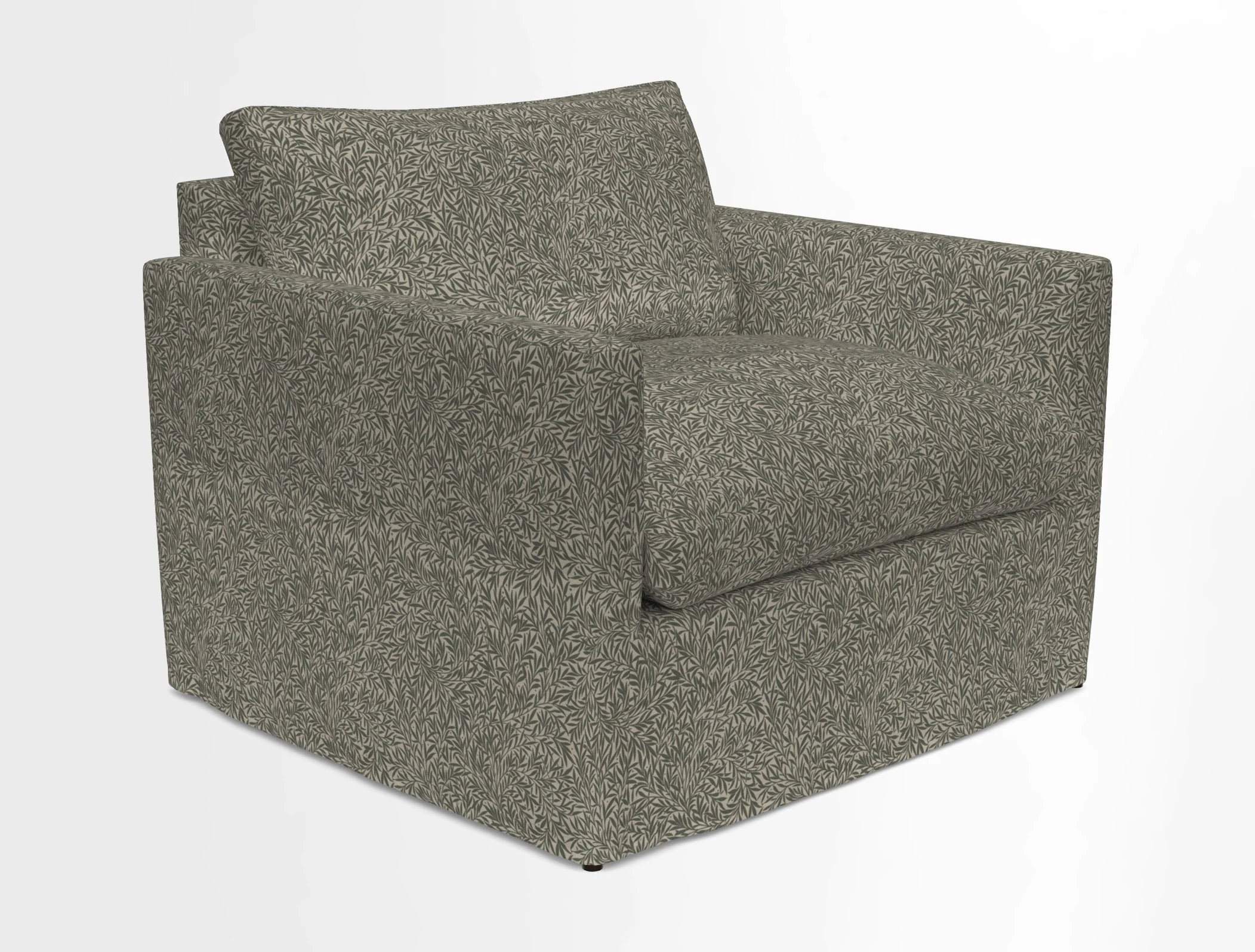 Heyshott Snuggler in Two Tone Plain Biscuit. Loose cover option available