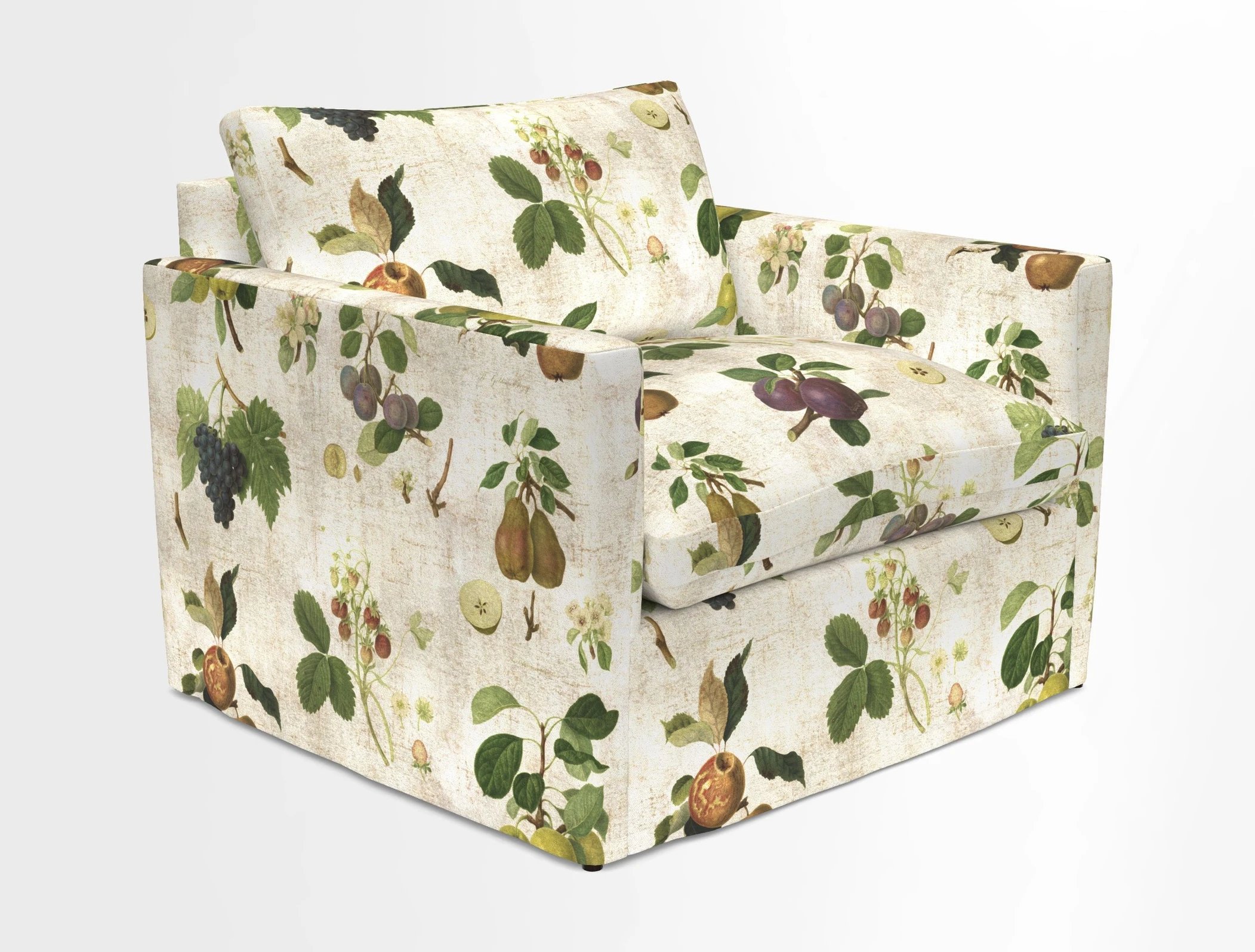 Heyshott Snuggler in Two Tone Plain Biscuit. Loose cover option available