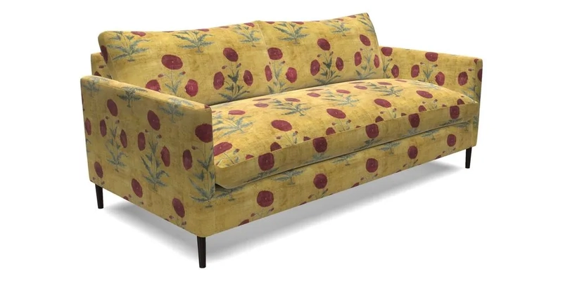 Heyshott 3 Seater Sofa in Two Tone Plain Biscuit