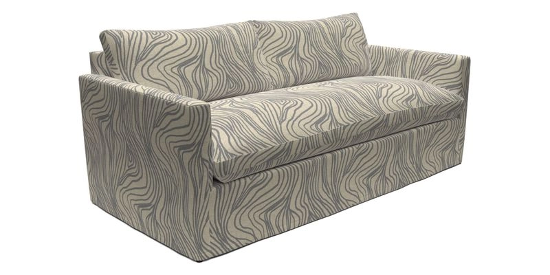 Heyshott 3 Seater Sofa in Two Tone Plain Biscuit. Loose cover option available