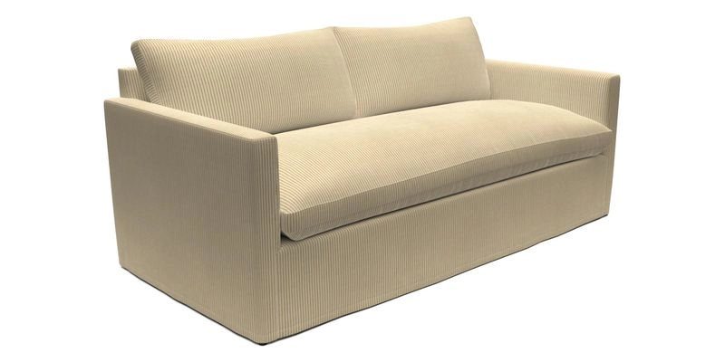 Heyshott 3 Seater Sofa in Two Tone Plain Biscuit. Loose cover option available