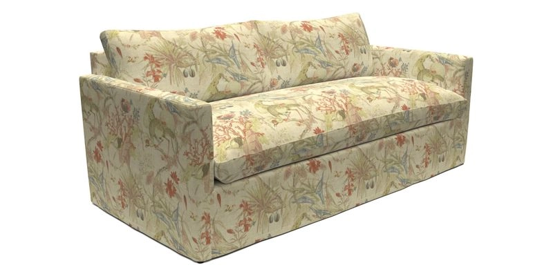 Heyshott 3 Seater Sofa in Two Tone Plain Biscuit. Loose cover option available