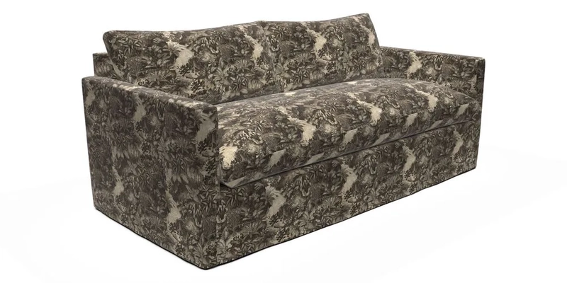 Heyshott 3 Seater Sofa in Two Tone Plain Biscuit. Loose cover option available