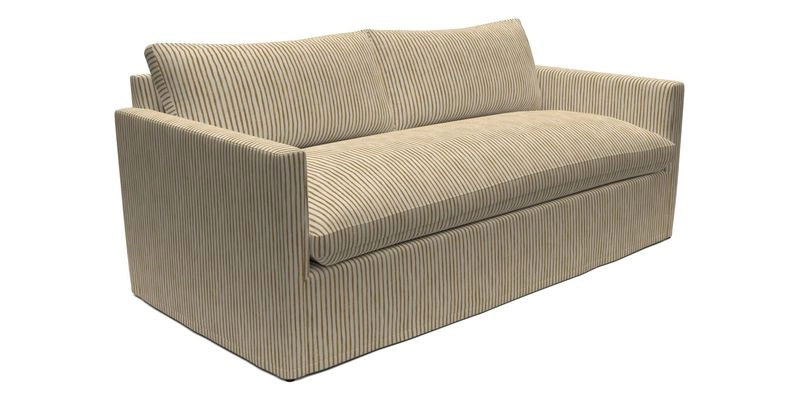 Heyshott 3 Seater Sofa in Two Tone Plain Biscuit. Loose cover option available
