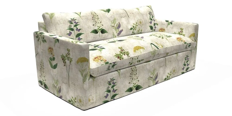 Heyshott 3 Seater Sofa in Two Tone Plain Biscuit