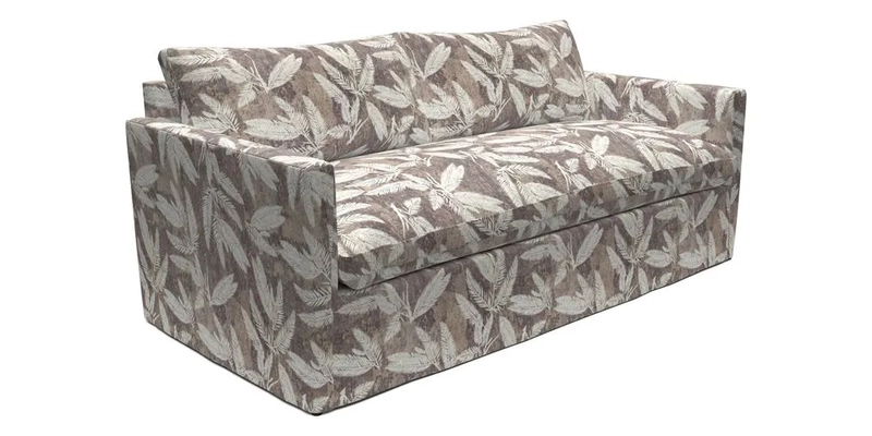 Heyshott 3 Seater Sofa in Two Tone Plain Biscuit. Loose cover option available