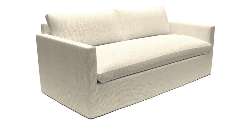 Heyshott 3 Seater Sofa in Two Tone Plain Biscuit. Loose cover option available