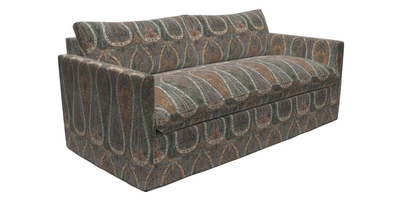 Heyshott 3 Seater Sofa in Two Tone Plain Biscuit. Loose cover option available