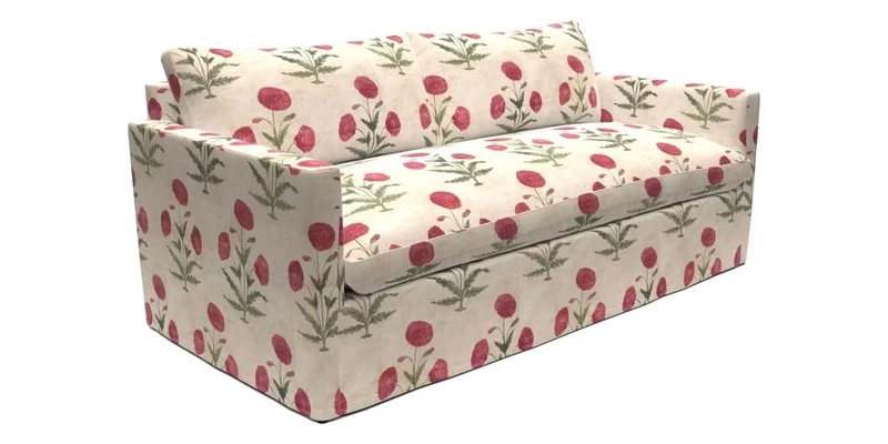 Heyshott 3 Seater Sofa in Two Tone Plain Biscuit. Loose cover option available