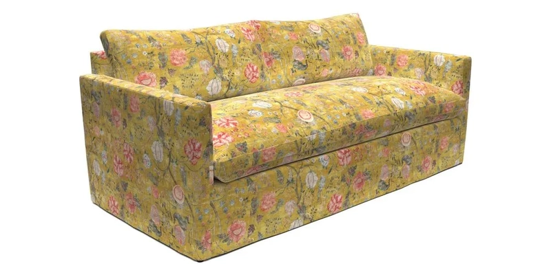 Heyshott 3 Seater Sofa in Two Tone Plain Biscuit