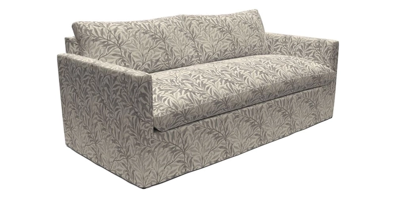 Heyshott 3 Seater Sofa in Two Tone Plain Biscuit. Loose cover option available