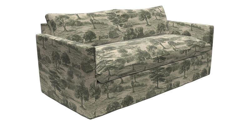 Heyshott 3 Seater Sofa in Two Tone Plain Biscuit. Loose cover option available